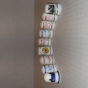 Set of 9 Collectible Thimbles